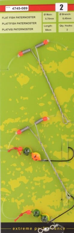 Spro 2-Haaks Metal Boom Platvispaternoster #1