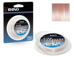 Rhino Ø 0,85mm Pink Champagne Fluoro Carbon L: 15m 36kg / 80lbs Paars