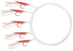 Zebco #10 Z-Sea Holografix Haringonderlijn Red Fish Skin 5kg L: 1,40m Ø: 0,25mm Hoofdlijn Ø: 0,30mm