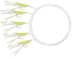 Zebco #10 Z-Sea Holografix Haringonderlijn Yellow Fish Skin 5kg L: 1,40m Ø: 0,25mm Hoofdlijn Ø: 0,30mm