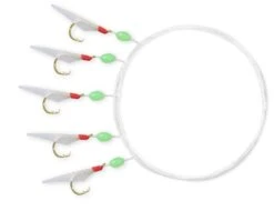 Zebco #6 Z-Sea Circelhaak Haringonderlijn Ø 0,40mm / 0,30mm Real Fish Skin