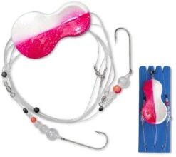 Zebco #1 Z-Sea Flatty Teaser Inline Rig L: 90cm / 25cm Ø: 0,40mm Hoofdlijn Ø: 0,70mm Parelwit/paars