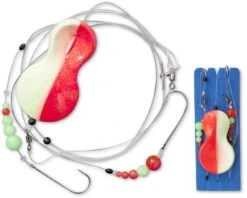 Zebco #1 Z-Sea Flatty Teaser Inline Rig L: 90cm / 25cm Ø: 0,40mm Hoofdlijn Ø: 0,70mm Oranje/zwart