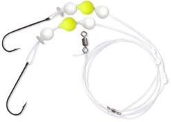 Zebco #1 Flatty Wishbone Rig 14kg L: 0,50m Ø: 0,45mm Hoofdlijn Ø: 0,45mm White/yellow
