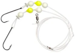 Zebco #1 Flatty Wishbone Rig 14kg L: 0,50m Ø: 0,45mm Hoofdlijn Ø: 0,45mm Glow-yellow