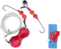 Zebco #1 Z-Sea Flatty Teaser Rig Loodvrij 3 L: 1,00m Rood/zwart