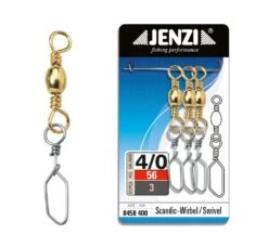 Jenzi Brass Barrel Swivel With Scandic Snap